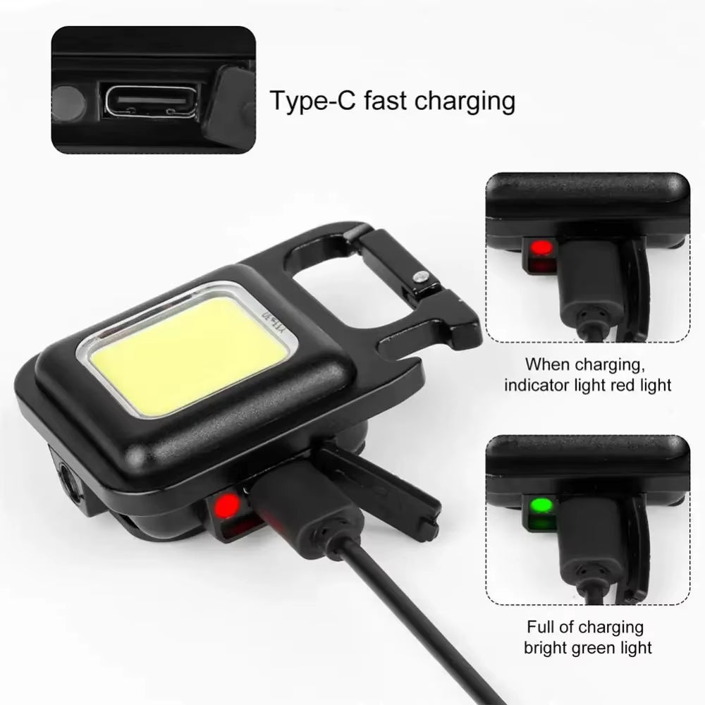 Compact & Versatile Mini LED Flashlight Keychain - Perfect for Camping, Fishing, and Emergency Use