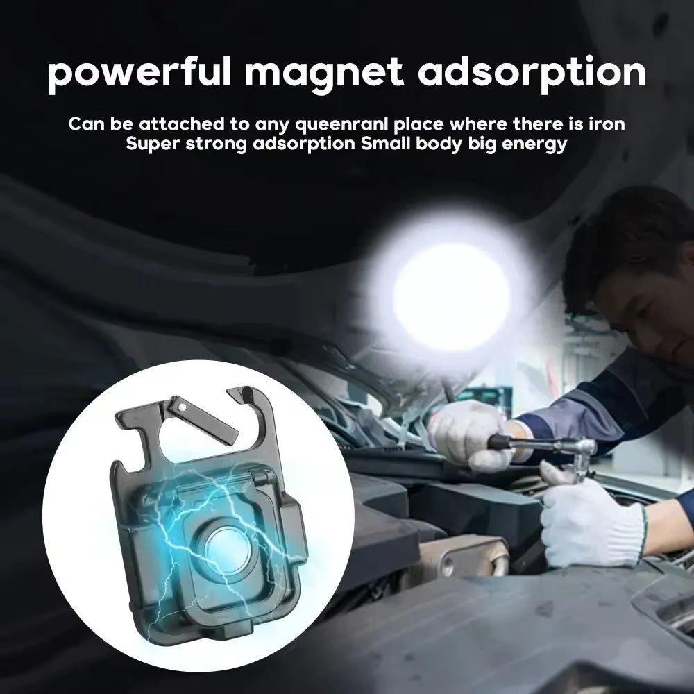 Compact & Versatile Mini LED Flashlight Keychain - Perfect for Camping, Fishing, and Emergency Use