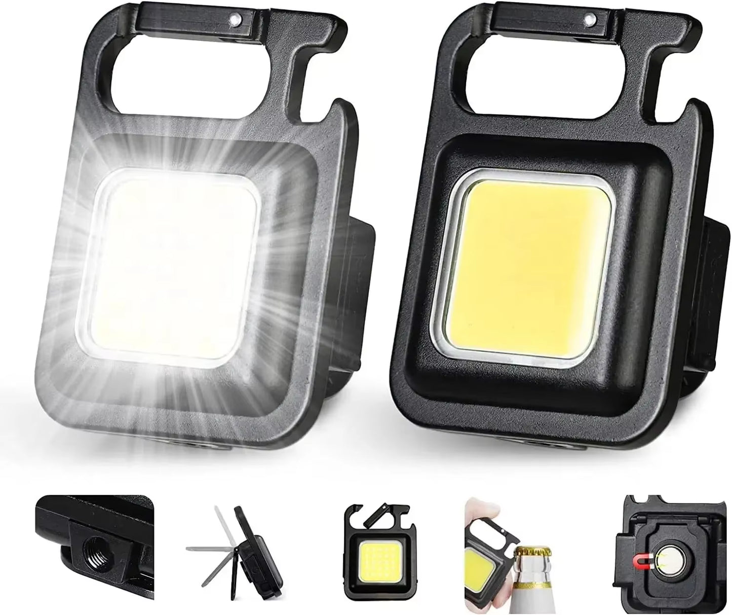 Compact & Versatile Mini LED Flashlight Keychain - Perfect for Camping, Fishing, and Emergency Use